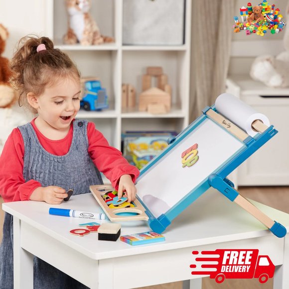Double-Sided Magnetic Tabletop Easel, Children's toys, Learning Toys - Picture 6 of 9
